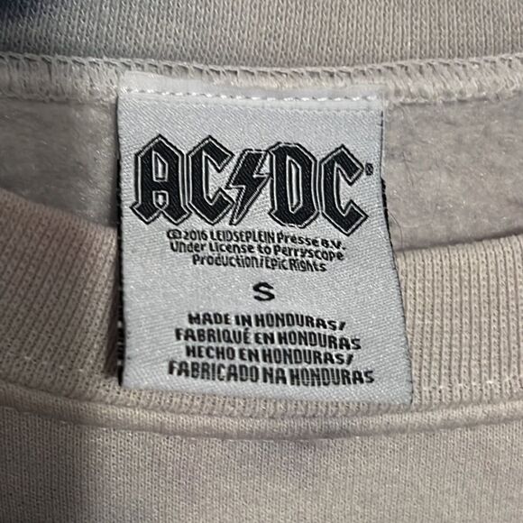 🔥🔥 Vintage AC/DC Tie-Dye Crewneck Sweatshirt - PERFECT No Flaws- Men Sz Sm - Picture 5 of 8